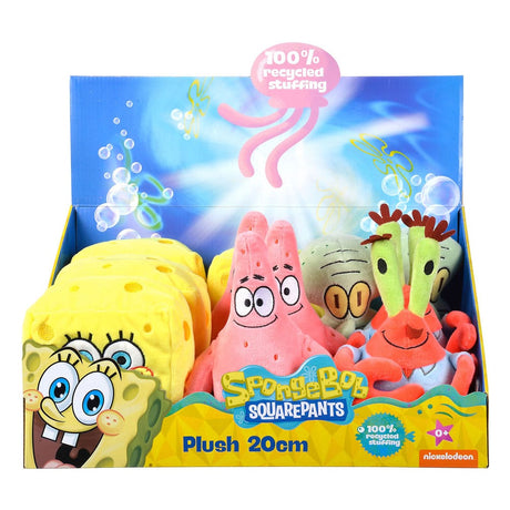 SpongeBob SquarePants 20cm Plush Figures (Assorted Pack of 12)