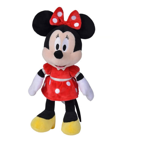 Disney Official Simba Plush - Red Minnie Mouse, 25 cm