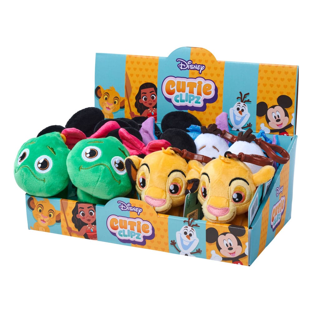 Disney Cutie Clipz Plush Keychains: Minnie, Mickey, Olaf & More