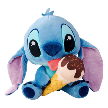 Disney's Lilo & Stitch Plush Figure - Stitch with Ice Cream, 25 cm
