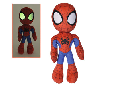 Marvel Simba Spider-Man Glow-in-the-Dark Eyes 25 cm Plush Figure