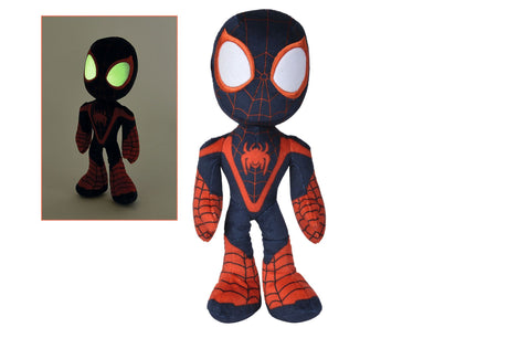 Marvel Simba Plush Figure: Glow-In-Dark Eyes Miles Morales, 25cm