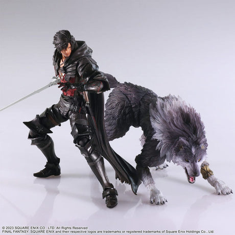 Final Fantasy XVI Bring Arts Clive Rosfield & Torgal Action Figures