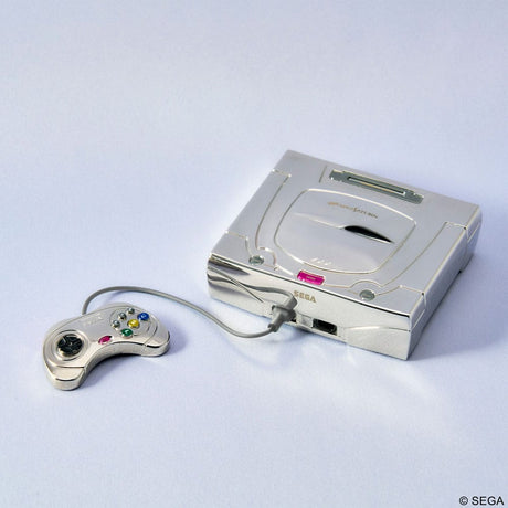 Sega Saturn White Diecast Mini Figure - Bright Arts Gallery