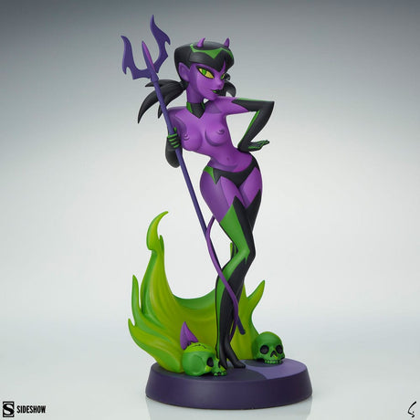 Shane Glines Original Artist Series: Devil Girl Statue (Purple & Green Variant)