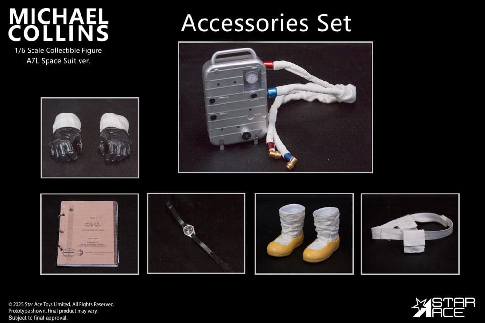 Star Ace 1/6 Scale Apollo 11 Michael Collins Figure Accessories