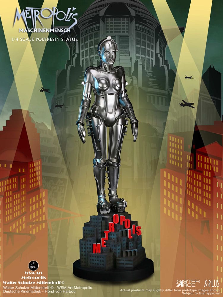Star Ace Toys Metropolis 1/4 Scale Maschinenmensch Silver Statue (40 cm)