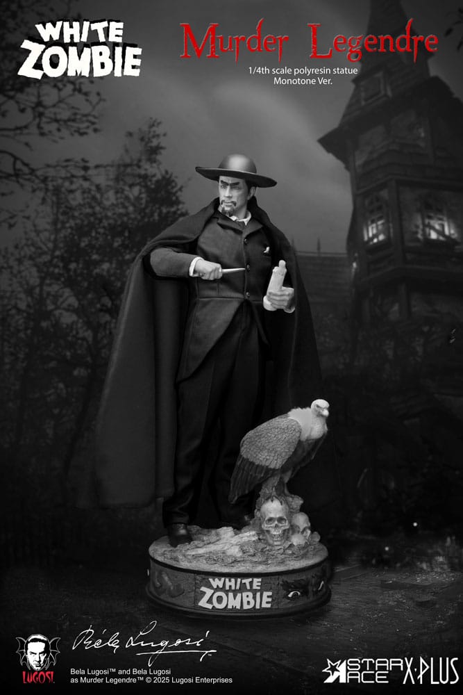 Star Ace White Zombie Murder Legendre Monotone 1/4 Scale Statue