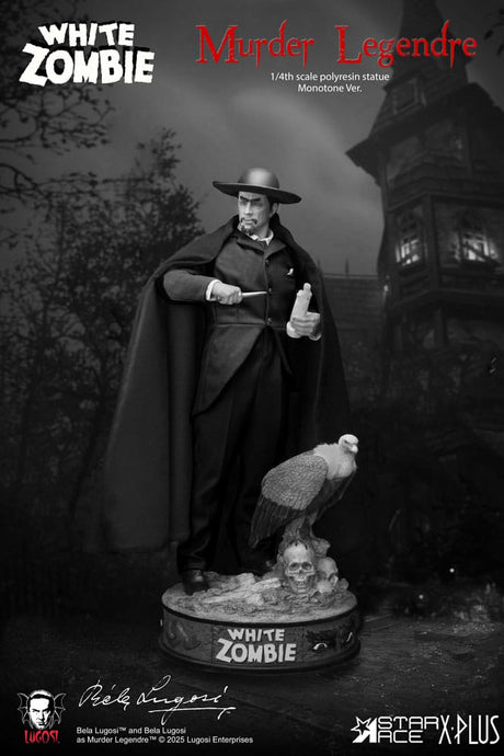 Star Ace White Zombie Murder Legendre Monotone 1/4 Scale Statue