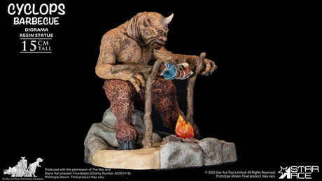 Ray Harryhausen Star Ace 1/8 'Cyclops Barbecue' Diorama - 17 cm