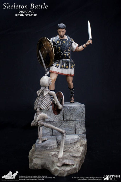 Ray Harryhausen 1/8 Skeleton Battle Diorama, 30cm
