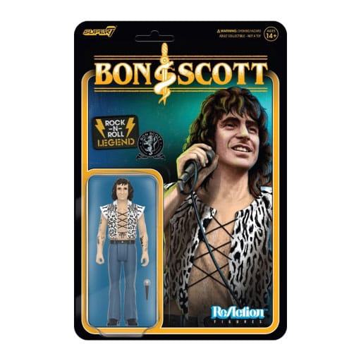 AC/DC Bon Scott Action Figure - Leopard Print Wave 02