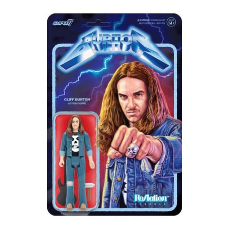 Metallica's Cliff Burton 10cm ReAction Figure with Bass Guitar