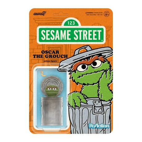 Super7 Oscar the Grouch Sesame Street ReAction 10cm Figure