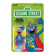Sesame Street: Super Grover ReAction Figure by Super7 - 10cm