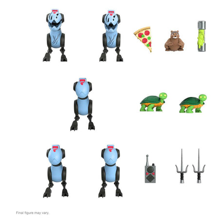 TMNT Ultimates Mousers Action Figures Bundle, 8 cm