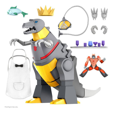 Transformers Ultimate Grimlock Action Figure, Dino Mode, Super7