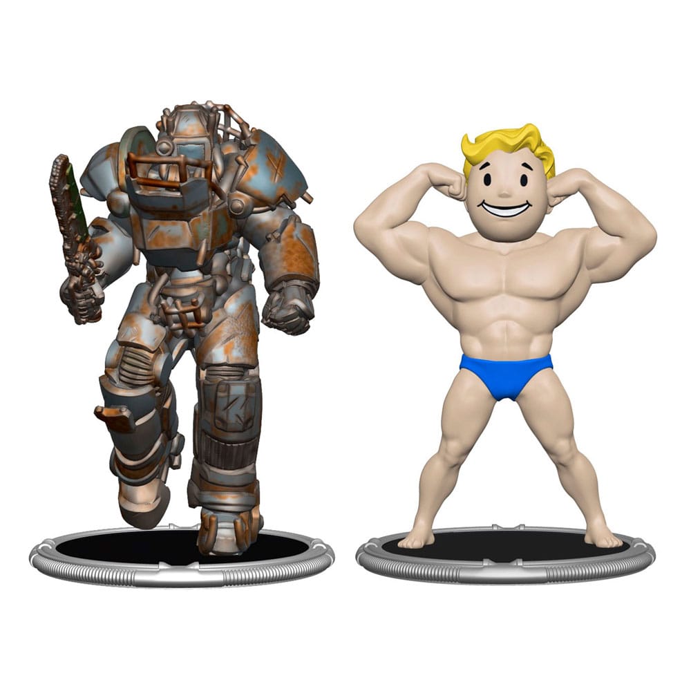 Fallout 7cm Mini Figures: Raider & Vault Boy Strong Edition