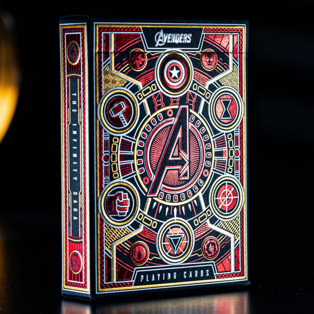 Avengers Infinity Saga Red Version Playing Cards by Theory11
