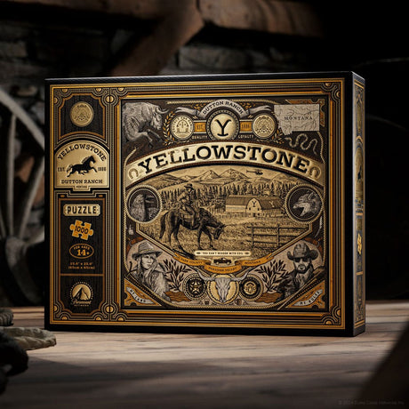 Yellowstone 1000 Piece Multi-Dimensional Puzzle with Gold Foil Details