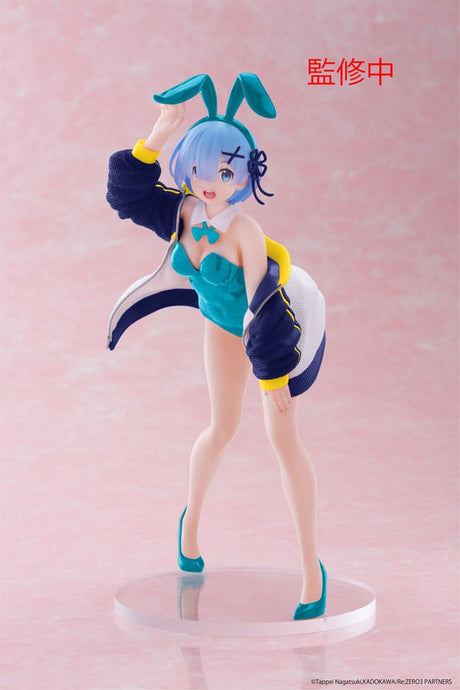 Re:Zero Coreful PVC Statue - Rem (Jacket Bunny Ver.) Renewal, 18cm