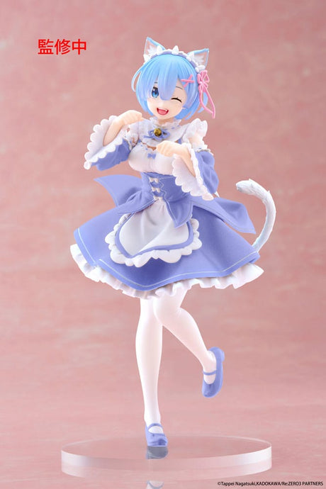 Re:Zero Coreful PVC Cat Maid Rem Statue - Renewal Ver. 18 cm