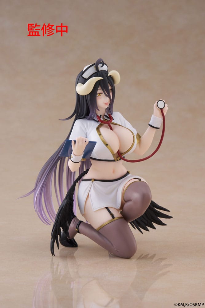 Overlord Albedo Nurse Version Renewal 13cm PVC Statue