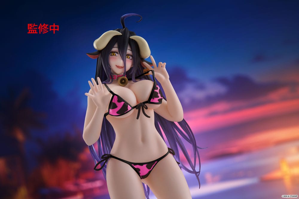 Overlord Albedo Cow-Print Swimsuit Ver. Renewal PVC Statue 13 cm
