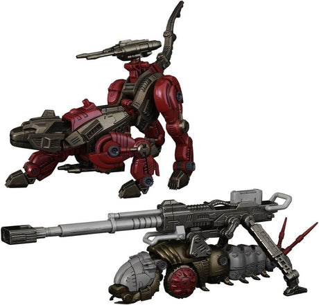 Zoids 1/100 Scale RMZ-010 Canoly Molga & Hell Cat Base Guards Plastic Model Kits 2-Pack