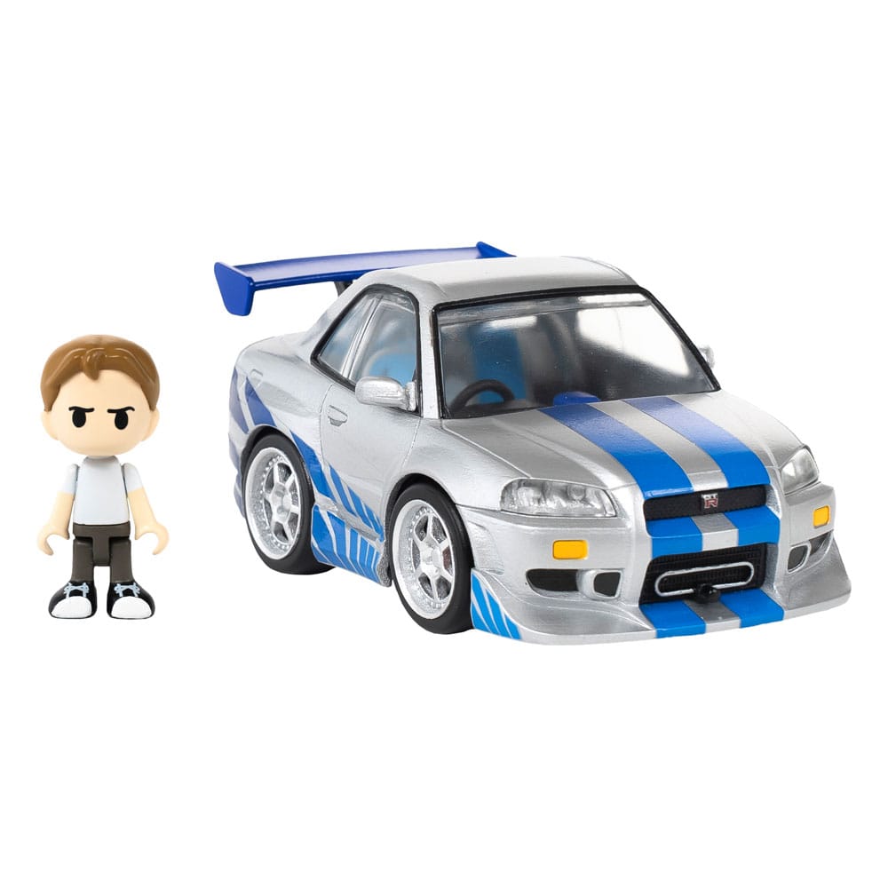 Fast & Furious Q-Village Vehicle Nissan Skyline GT-R (R34) with Mini-Figure