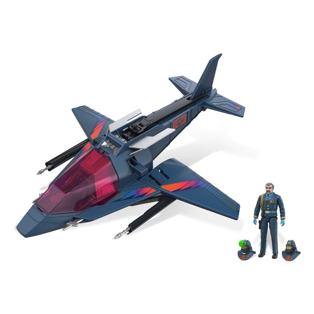 M.A.S.K. High Tech Helicopter (HTH) with Wolf Mayhem Figure by The Loyal Subjects