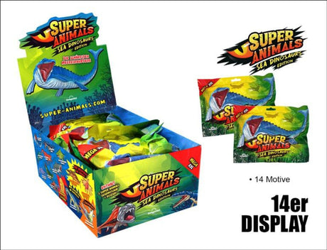 Super Animals: Sea Dinosaurs Edition Display (14 Sharks Collection)