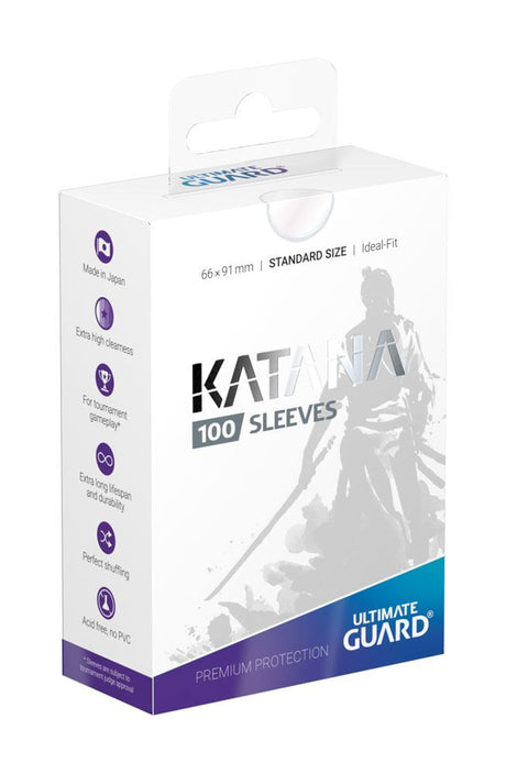 Ultimate Guard Katana Standard Size Sleeves (100) - Transparent