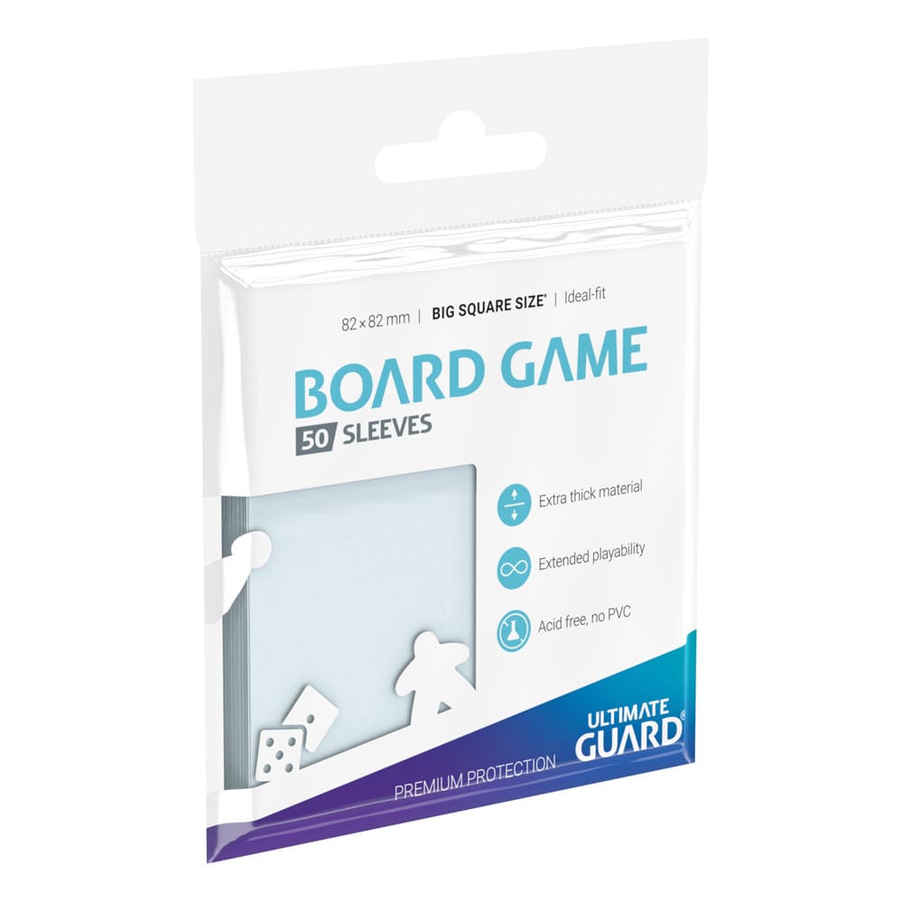 Ultimate Guard Premium Soft Sleeves for Big Square Board Game Cards (50 Pack)
