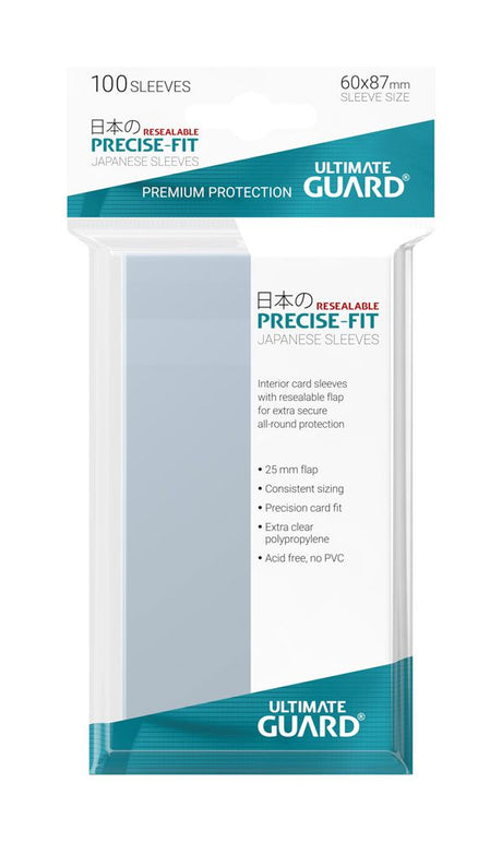 Ultimate Guard Precise-Fit Resealable Sleeves - Japanese Size (100)