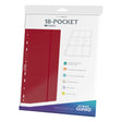 Ultimate Guard 18-Pocket Side-Loading Pages - Red (Pack of 10)