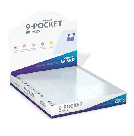Ultimate Guard Transparent 9-Pocket Pages (100 Pack)