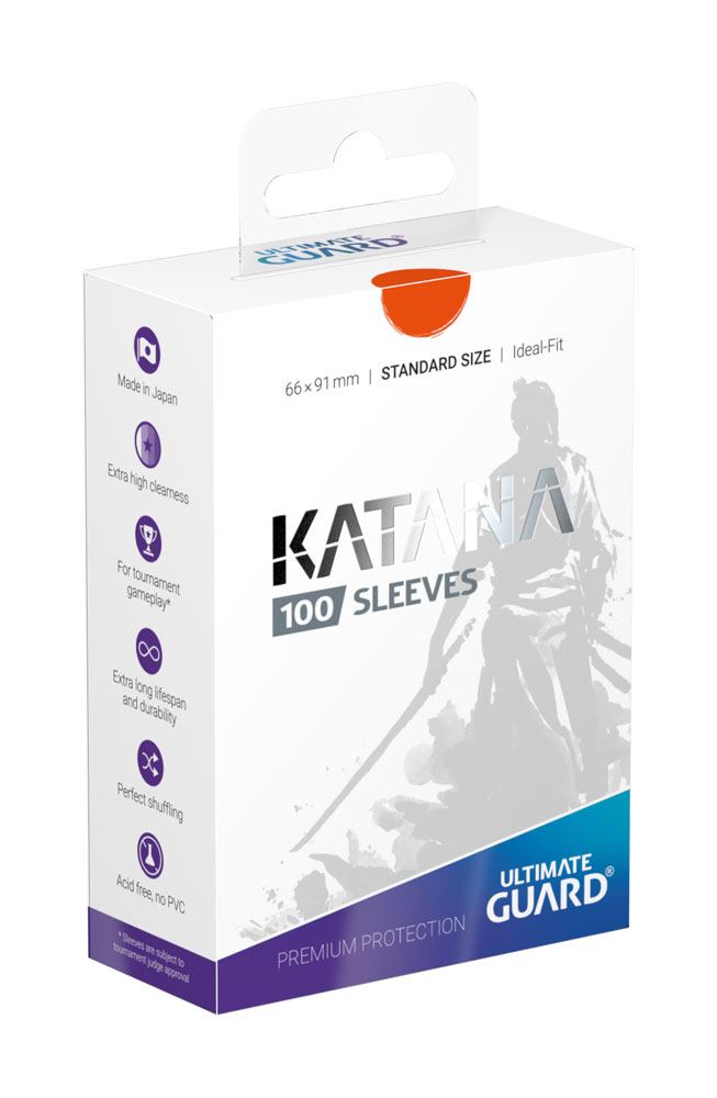 Ultimate Guard Katana Standard-Size Sleeves (100) - Orange