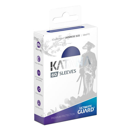 Ultimate Guard Katana Card Sleeves (60-Pack) – Japanese Size Blue