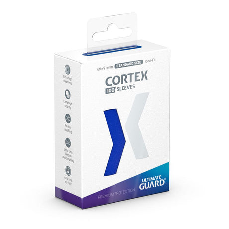 Ultimate Guard Blue Cortex Card Sleeves (100-Pack, Standard Size)