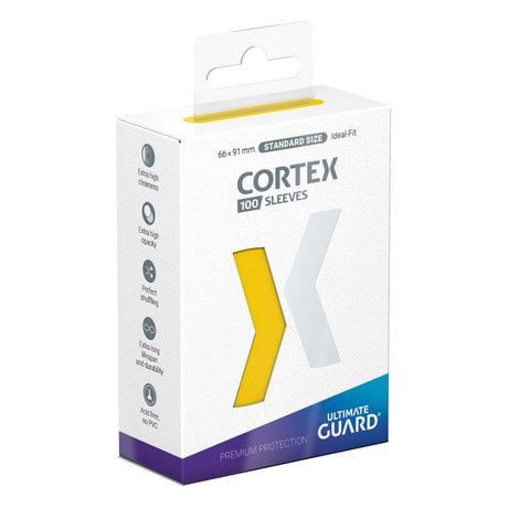 Ultimate Guard Cortex Sleeves (Standard Size, Yellow, 100 Pack)