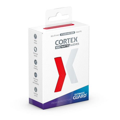 Ultimate Guard Cortex Sleeves Matte Standard Size - Red (100 Pack)
