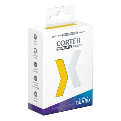 Ultimate Guard Cortex Matte Sleeves Standard Size - Yellow (100 pack)
