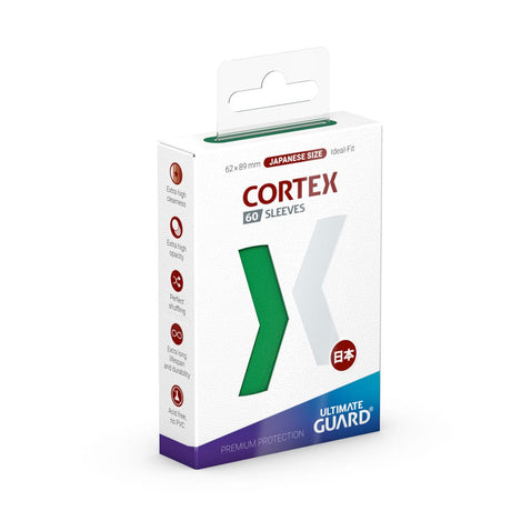 Ultimate Guard Cortex Green Sleeves - Japanese Size (60 Pack)