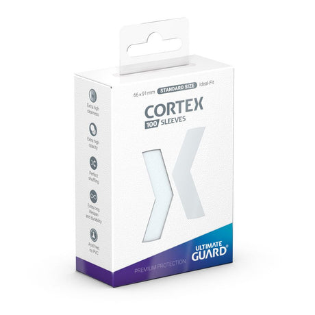 Ultimate Guard Cortex Sleeves, Standard Size, Transparent - Pack of 100