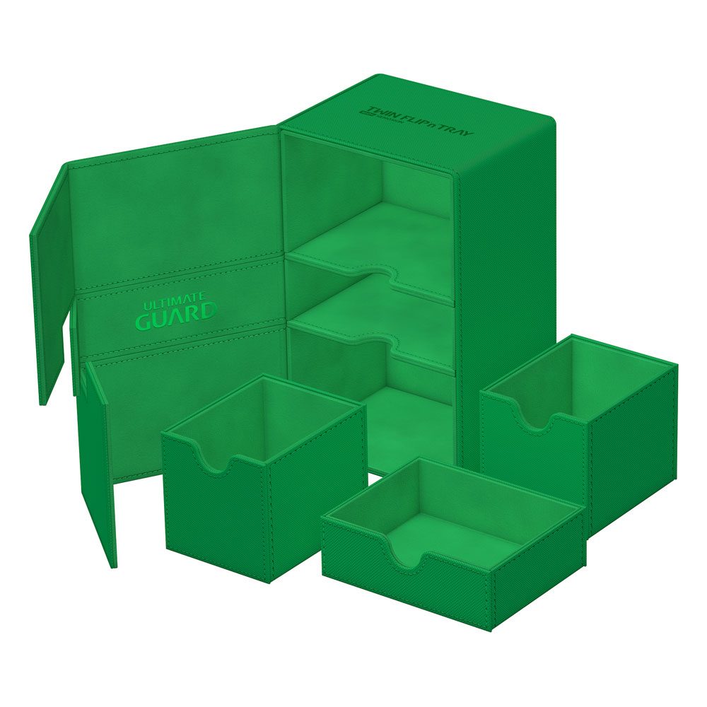 Ultimate Guard Twin Flip'n'Tray 160+ Xenoskin Deck Box - Green
