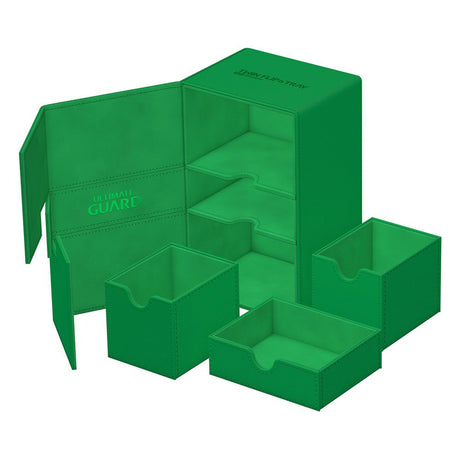 Ultimate Guard Twin Flip'n'Tray 160+ Xenoskin Deck Box - Green