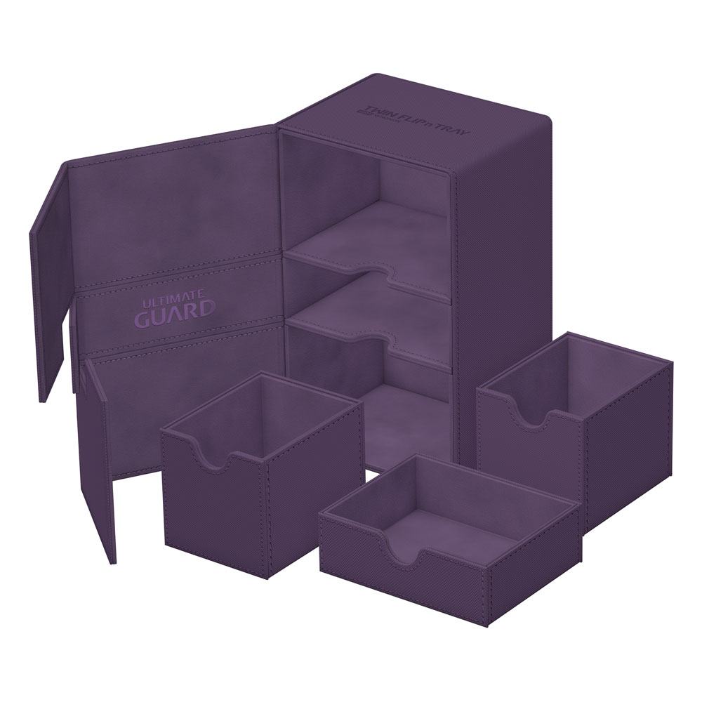 Ultimate Guard Double Decks Xenoskin Flip'n'Tray 160+ - Purple