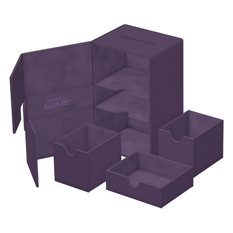 Ultimate Guard Double Decks Xenoskin Flip'n'Tray 160+ - Purple
