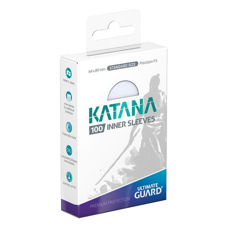 Ultimate Guard Katana Inner Card Sleeves (100 Pack, Standard Size)